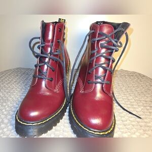 Dr. Martens Cherry Red Combat Boots